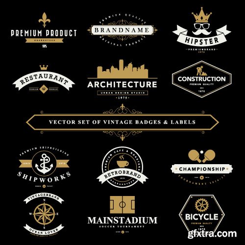 Vintage Logo and Badges set vector