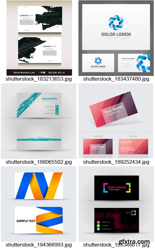 Amazing SS - Business Cards Set 3, 25xEPS