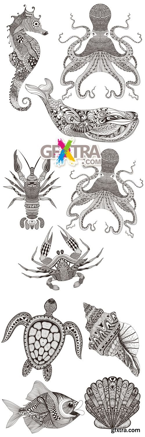 Marine Animals Vector