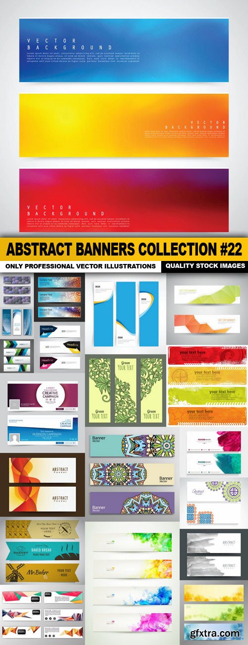 Abstract Banners Collection #22 - 20 Vectors