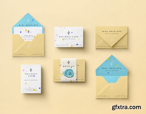 Mini Envelope Psd Mockup