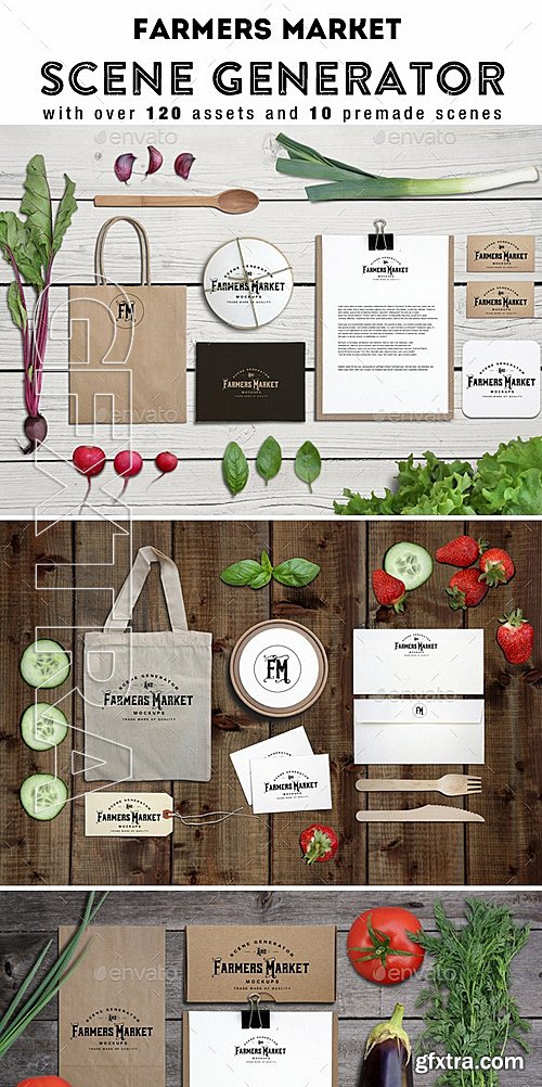 GraphicRiver - Farmers Market Scene Generator 11831400