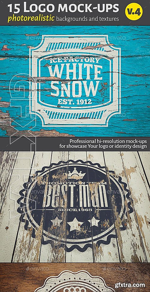 GraphicRiver - 15 Logo Mock-Ups v4 12701126