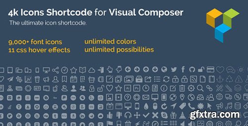 CodeCanyon - 4k Icon Fonts for Visual Composer v2.9 - 7216757