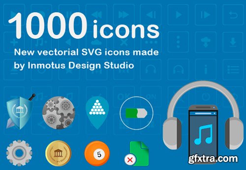 1000 Vectorial Icons, Perfect for Mobile and Web Design