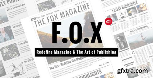 ThemeForest - The Fox v2.1.2 - Contemporary Magazine Theme for Creators - 11103012