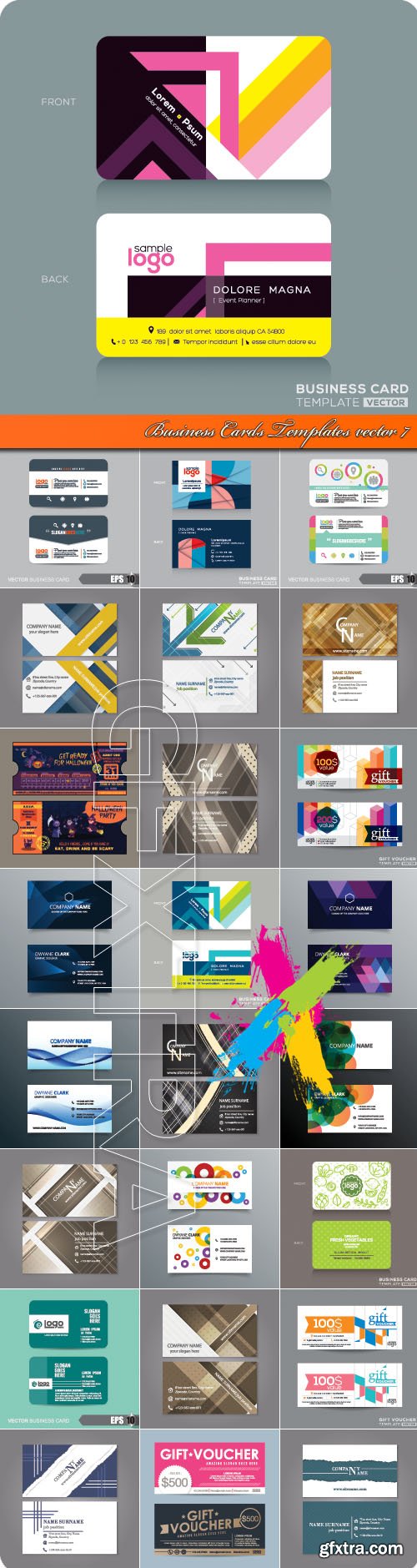 Business Cards Templates vector 7