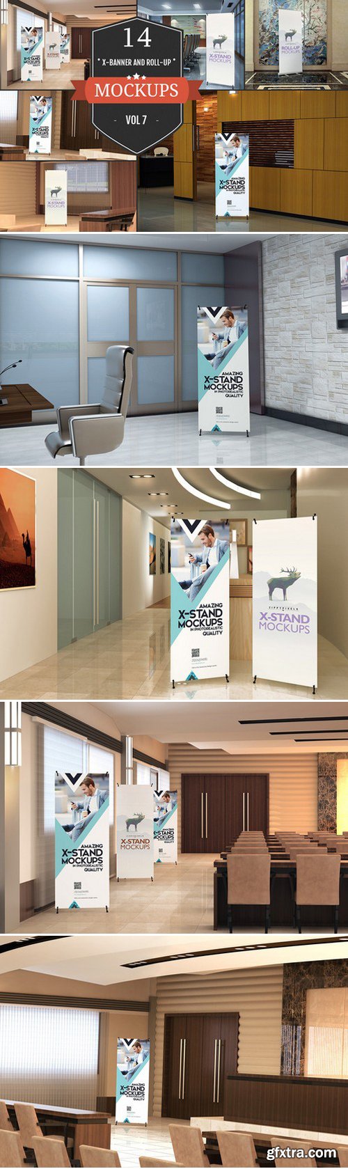 CM - XStand & Rollup Banner Mockups Vol.1 372190