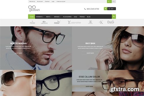 Glasses v1.0.0 - Responsive Magento Theme - CM 246424