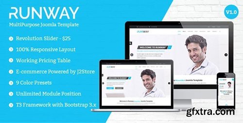 ThemeForest - Runway v1.0.0 - Responsive Multipurpose Joomla 3.x Template - 11788881