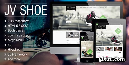 Mojo-Themes - JV Shoes v1.0 - Joomla 3.3 Template