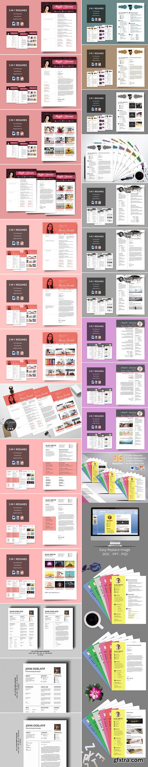 CM - Big Bundle Resume Templates 383318