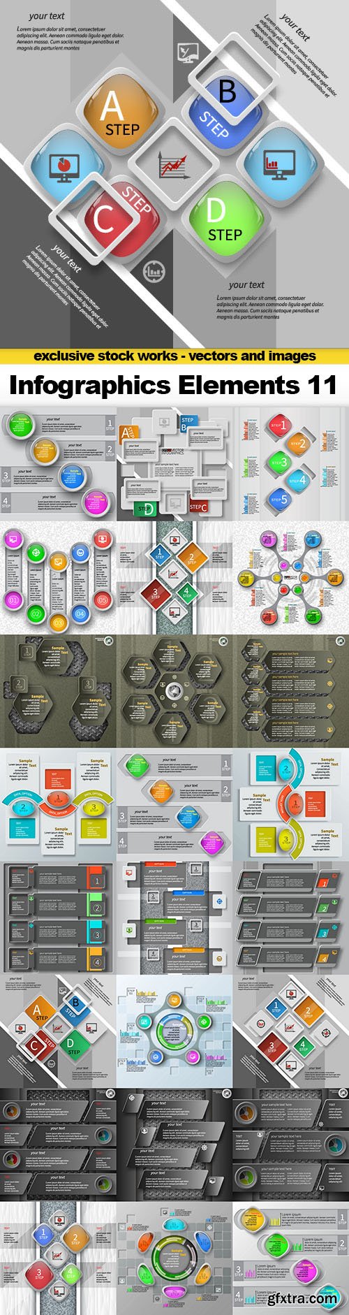 Infographics Vector Elements 11 - 25x EPS