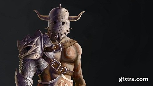 Digitally Painting Armor and Attire for Character Designs in Photoshop