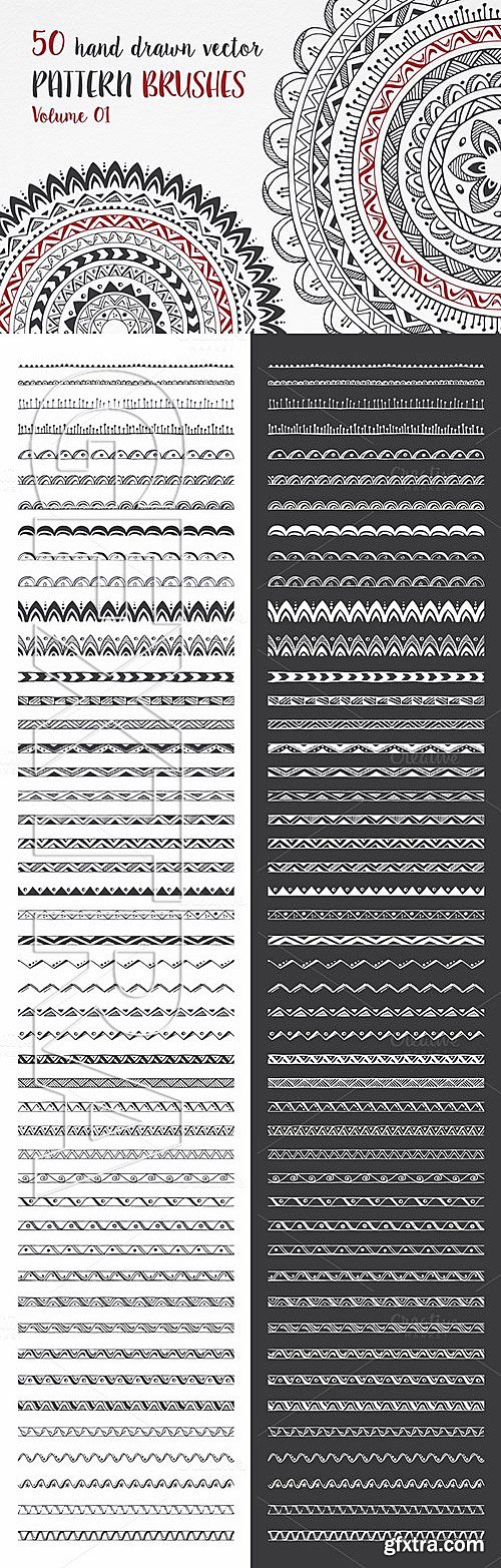 CM - Hand Drawn Pattern Brushes Vol01 384316