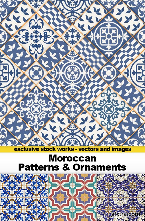 Moroccan Patterns & Ornaments, 25x EPS