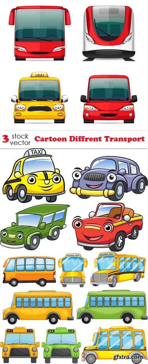 Vectors - Cartoon Diffrent Transport