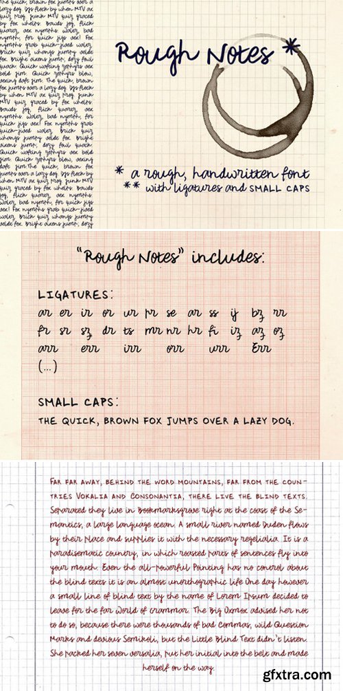 CM - Rough Notes Script Fonts 383490