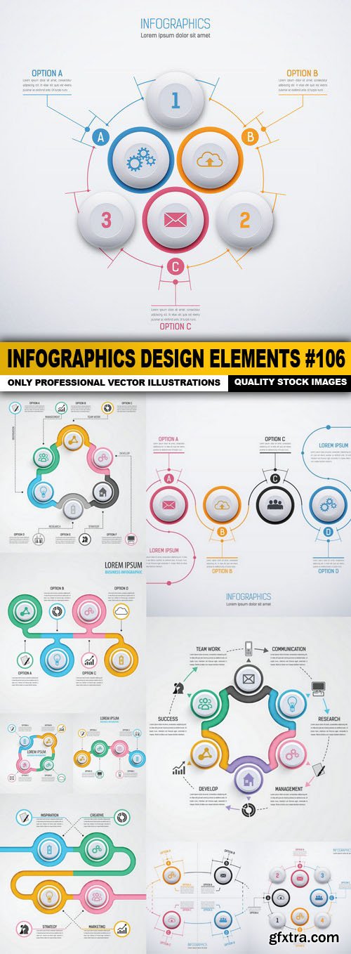 Infographics Design Elements #106 - 10 Vector