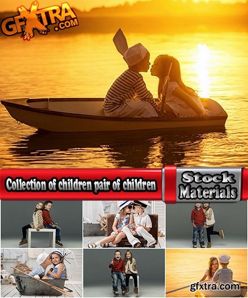 Collection of children pair of children walking river boat sea beach baby model 25 HQ Jpeg