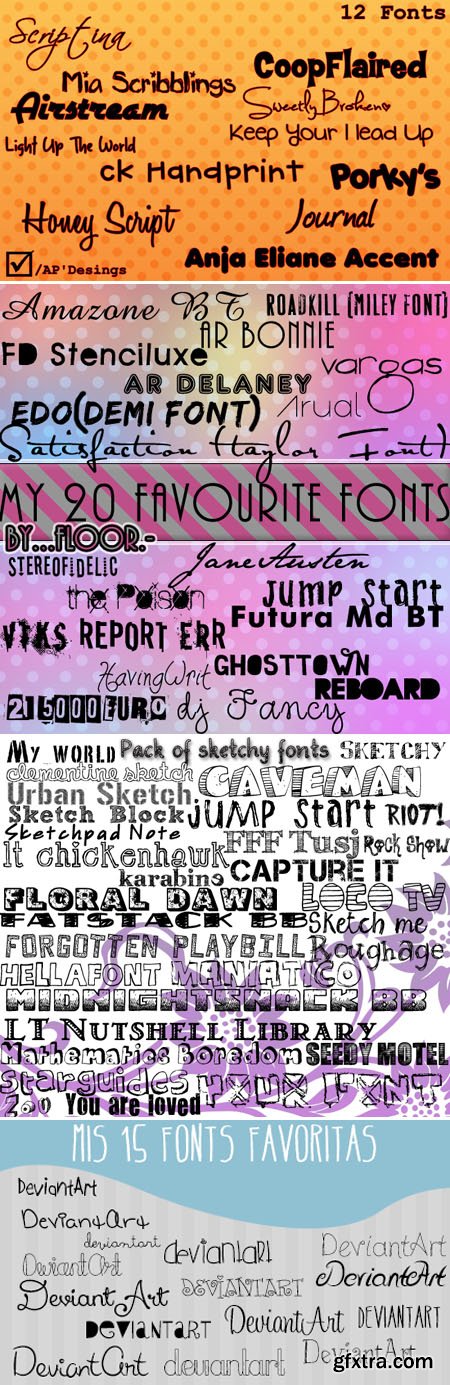 83 Sketchy Fonts (TTF)