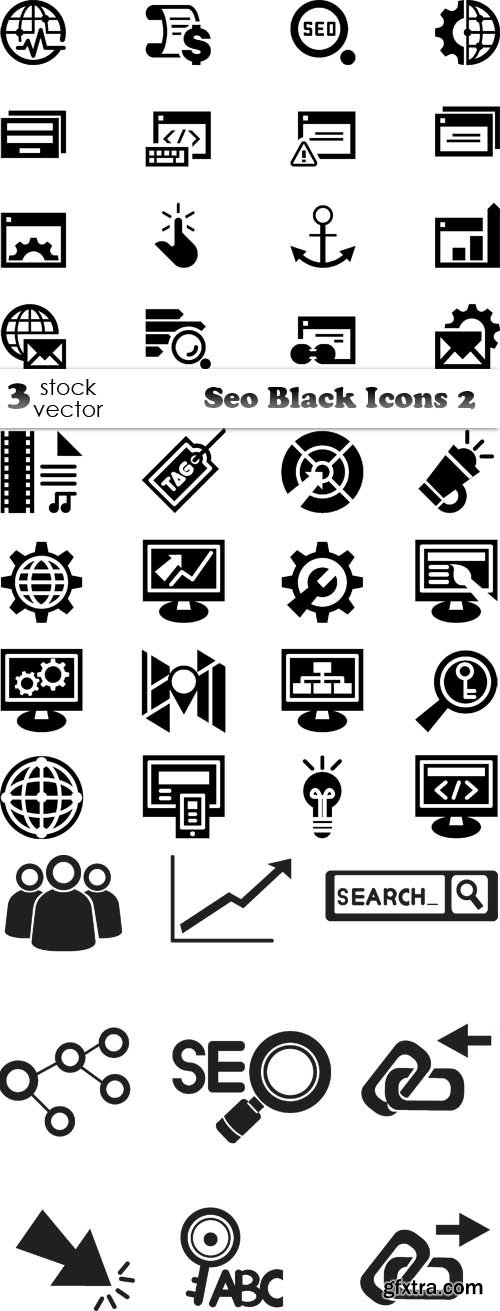 Vectors - Seo Black Icons 2