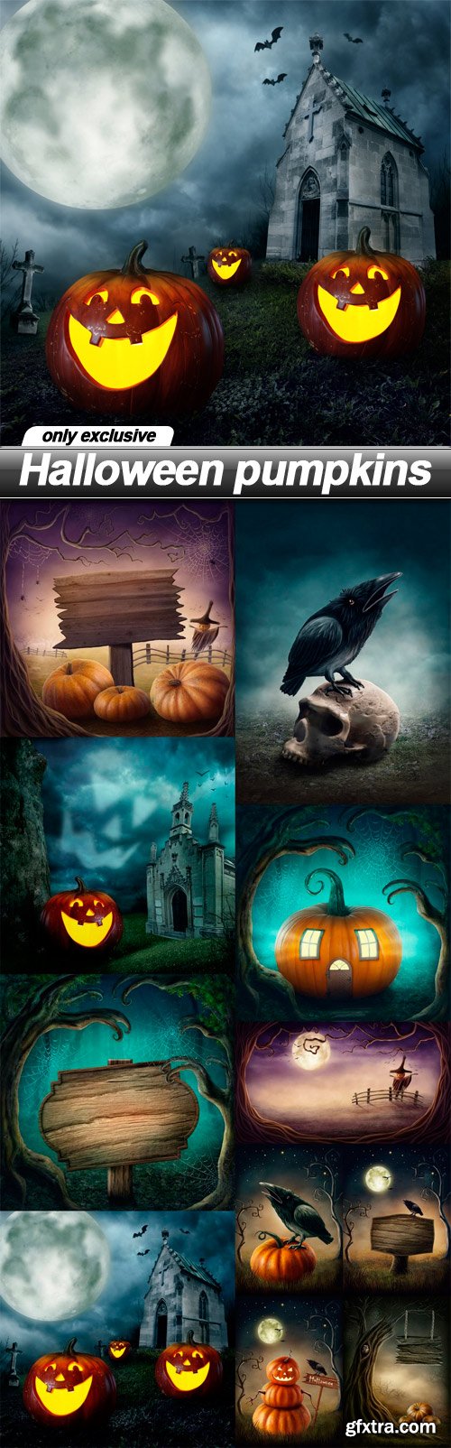 Halloween pumpkins - 11 UHQ JPEG