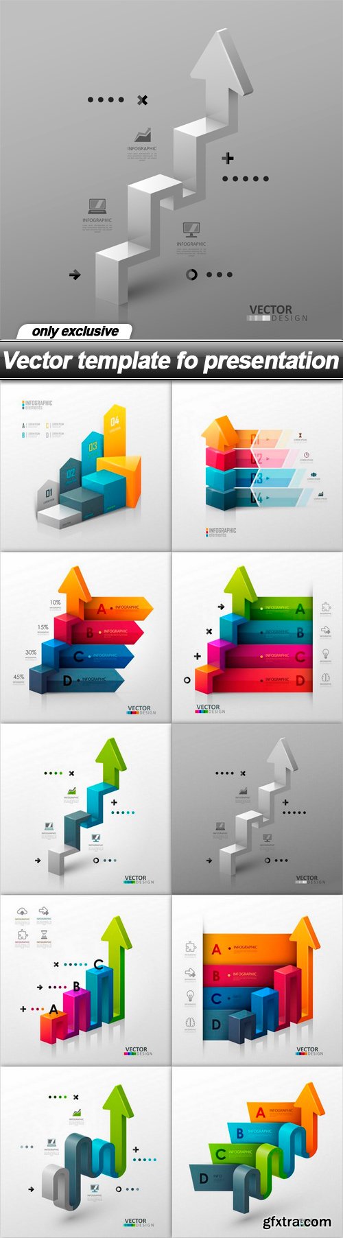 Vector template fo presentation - 10 EPS