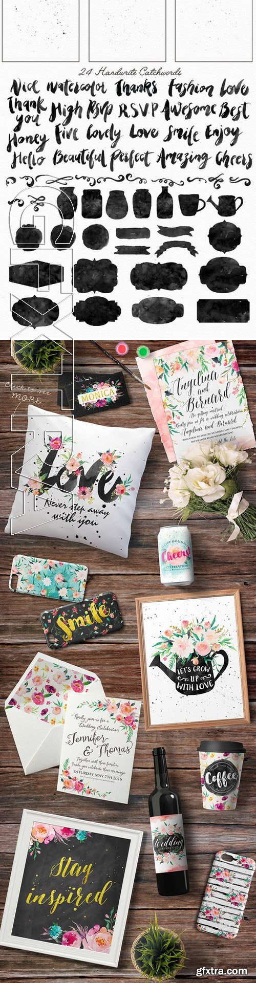 CM - Watercolor DIY pack Vol.4 358935