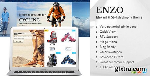 ThemeForest - ENZO v1.0 - Shopify Multi Purpose theme - 12417104