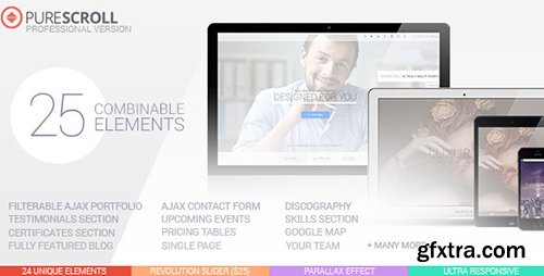 ThemeForest - PureScroll v2.0 - Responsive Multi-purpose HTML5 - 6663386