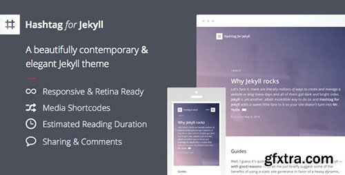 ThemeForest - Hashtag for Jekyll v1.0 - An Elegant Blog Theme - 7721454