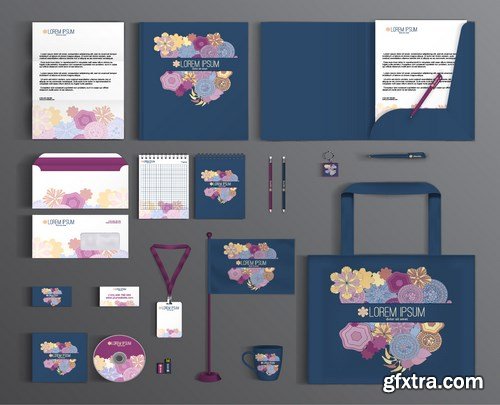 Corporate Identity Template - Vector Design Business Set, 20x EPS