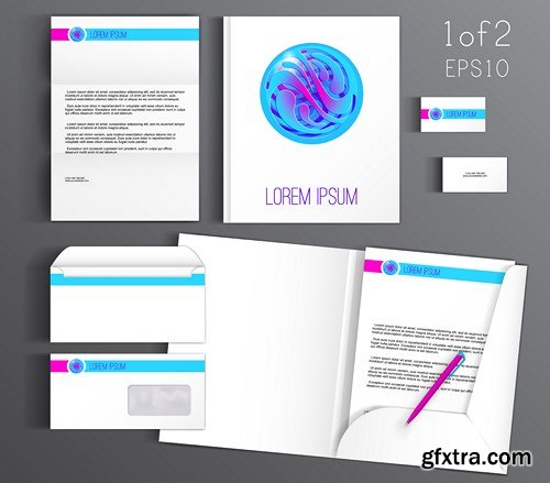 Corporate Identity Template - Vector Design Business Set, 20x EPS