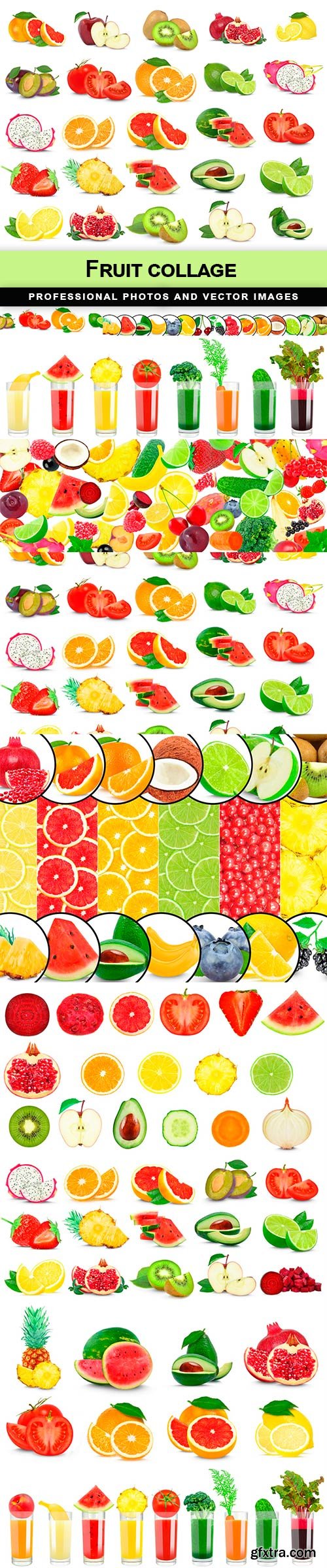 Fruit collage - 10 UHQ JPEG