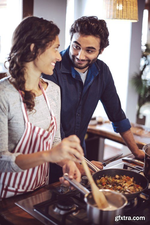 Young Couple is Cooking - 5 UHQ JPEG