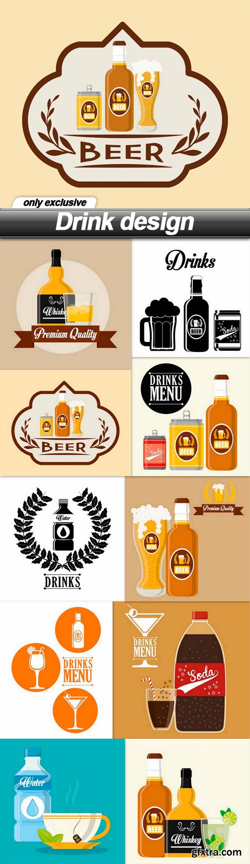 Drink design - 10 EPS