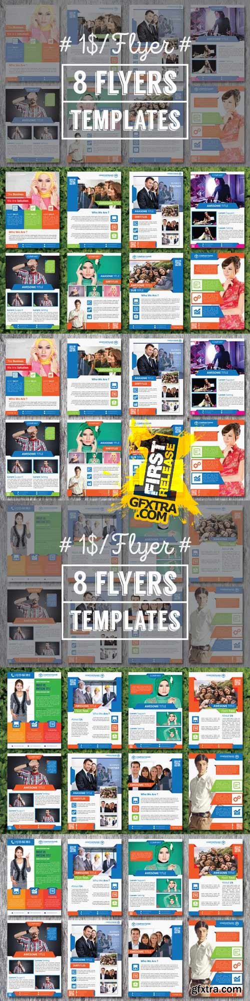 CM - 8 Flyers Templates - Vol 1 386829 & 8 Flyers Templates - Vol 2 386830