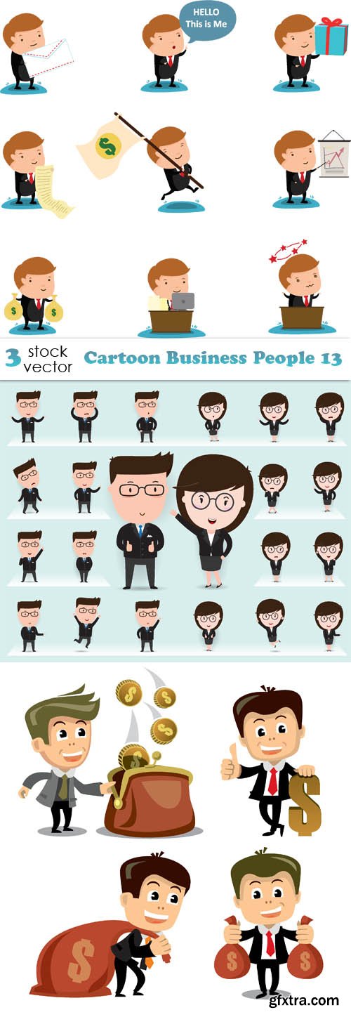 Vectors - Cartoon Business People 13