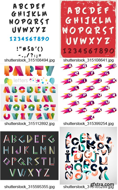 Amazing SS - Alphabets Design 6, 25xEPS