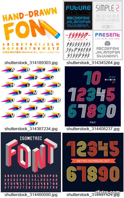 Amazing SS - Alphabets Design 6, 25xEPS