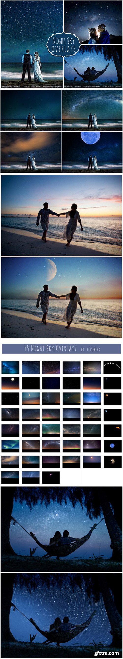 CM - 45 Night Sky Photoshop Overlays 387716