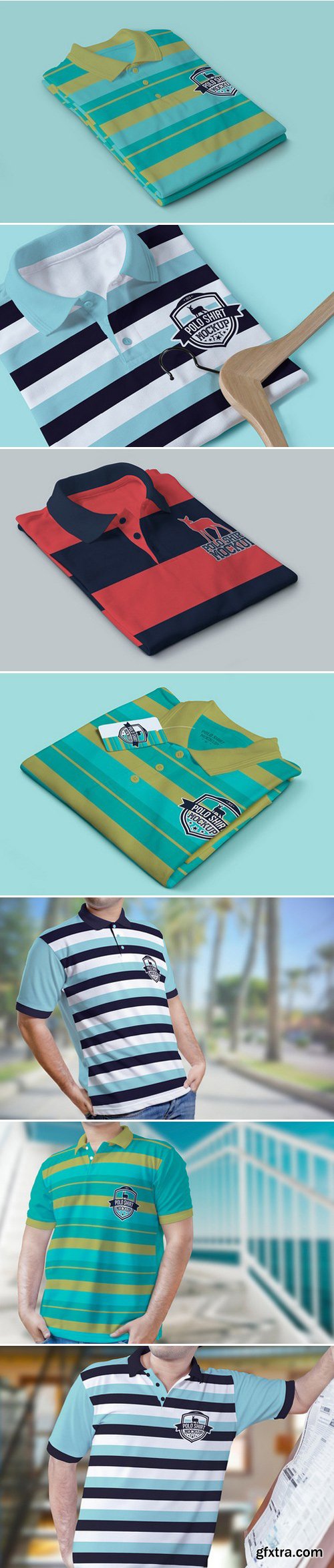 CM - Polo T-Shirt PSD Mockups Vol.3 376027