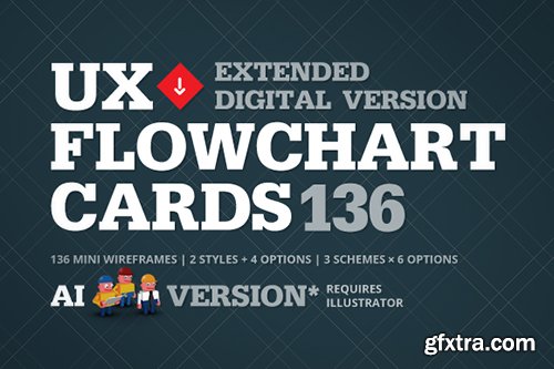 CM UX Flowchart Cards | AI Version 386220