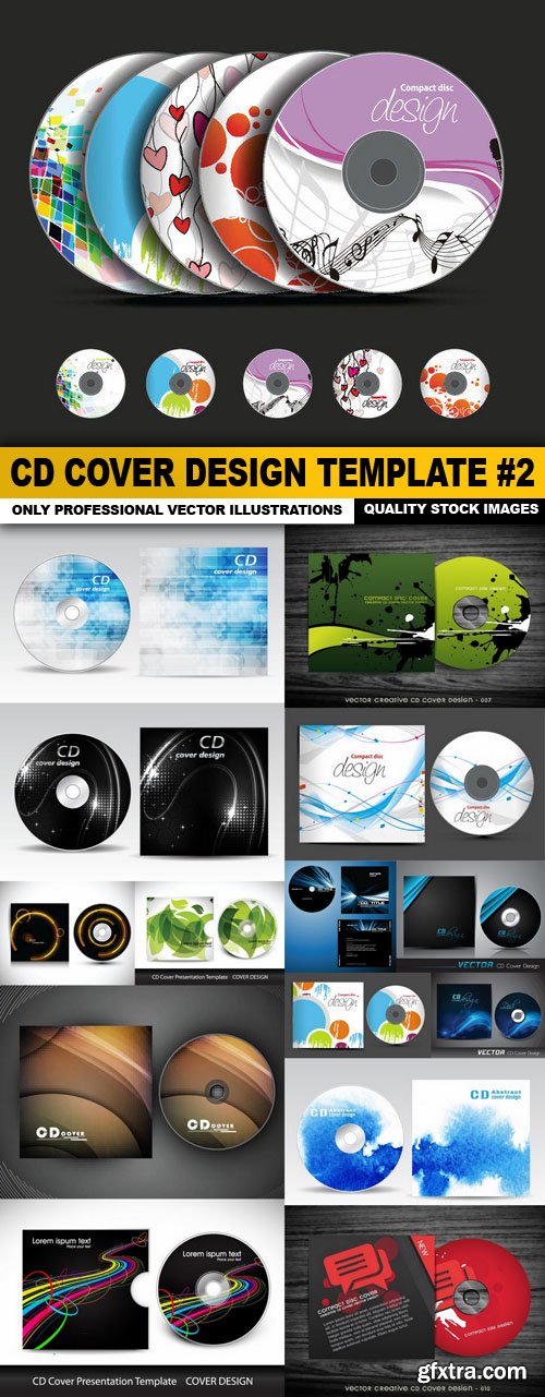 CD Cover Design Template #2 - 15 Vector