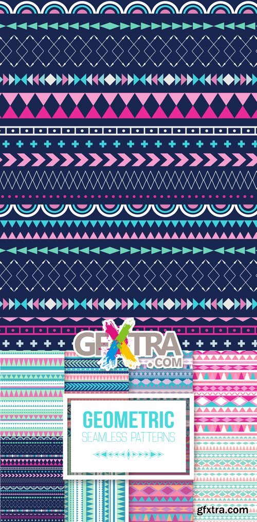 Geometric Seamless Patterns Vector