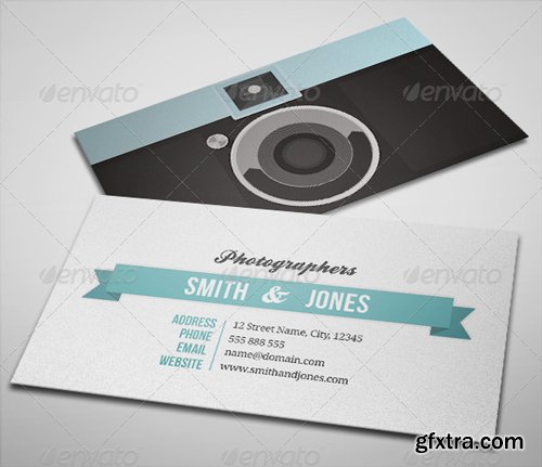 GraphicRiver - Sleek Illustrated Photography Business Card