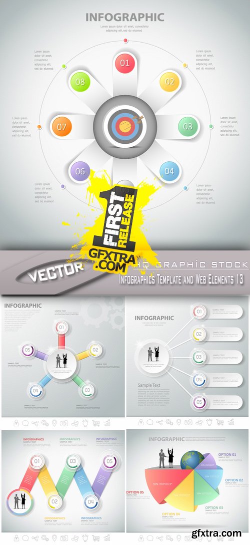 Stock Vector - Infographics Template and Web Elements 13