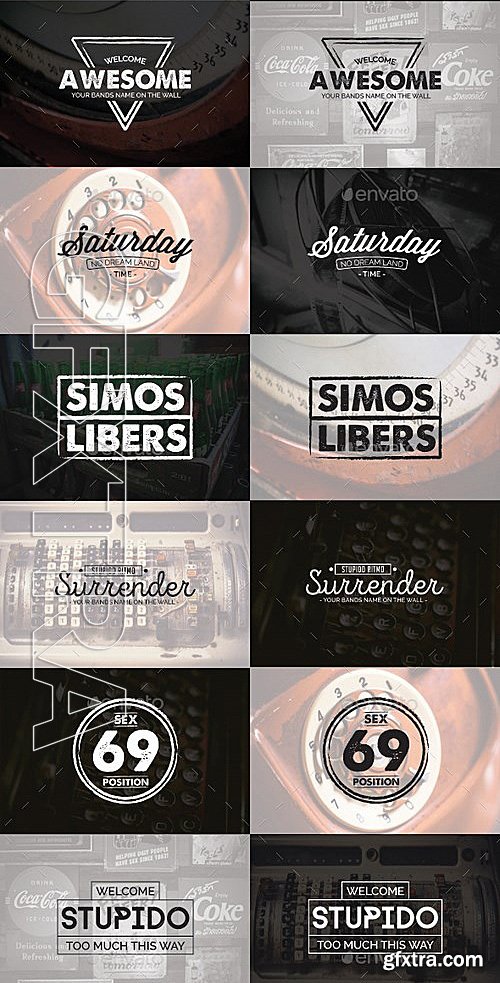 GraphicRiver - 74 Vintage Badges and Stickers - Bundle Vol2 13105438