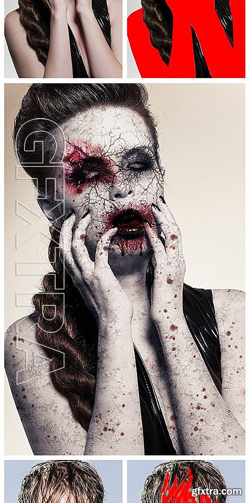 GraphicRiver - Zombie Photoshop Action 13077710